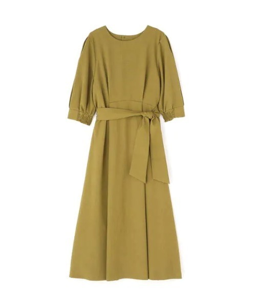 N.(N. Natural Beauty Basic)(エヌエヌナチュラルビューティーベーシック)の「【追加生産】サッシュベルト付ワンピース(ワンピース・レディース・ベージュ/ネイビー/カーキ・MEDIUM)」の20枚目の写真