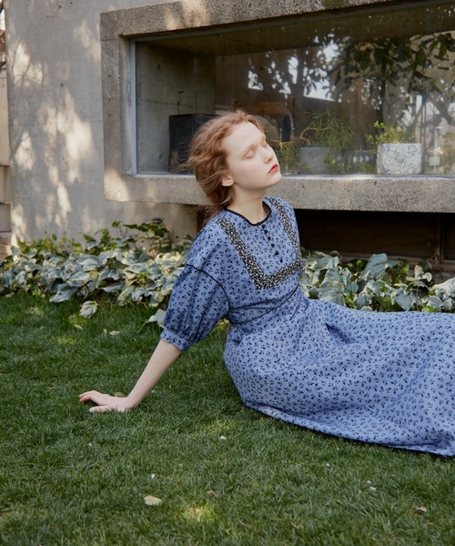 idem（イデム）の「flower × flower onepiece/フラワー×フラワーワンピース（ワンピース・レディース・ブルー/グリーン・FREE）」の20枚目の写真