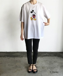 FD:キャラチョイ Disney ディズニー ミッキーマウス / ビッグシルエットTシャツ ミッキーTシャツ