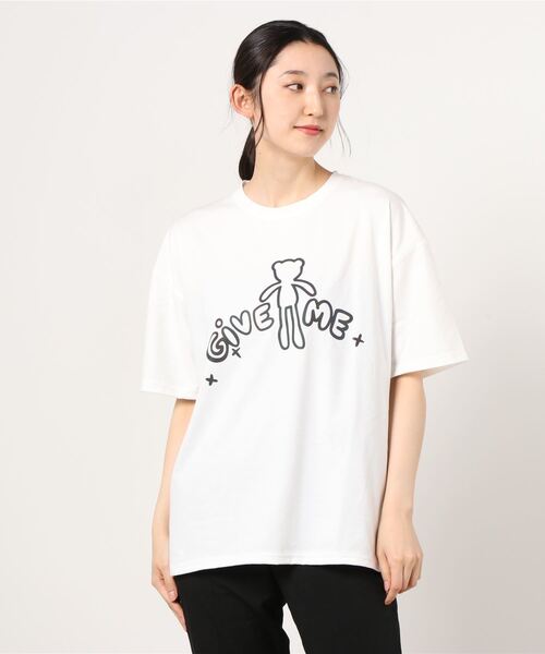 ホワイトクマ ぬいぐるみ Tシャツ付き 大きいサイズ ぬいぐるみ付 胸ポケット Tシャツ（くまタイプ