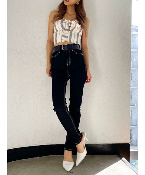 GYDA（ジェイダ）の「【セットアップ着用可】フロントリボン2WAYビスチェ（シャツ/ブラウス・レディース・カーキ/その他1/アイボリー・FREE）」の11枚目の写真