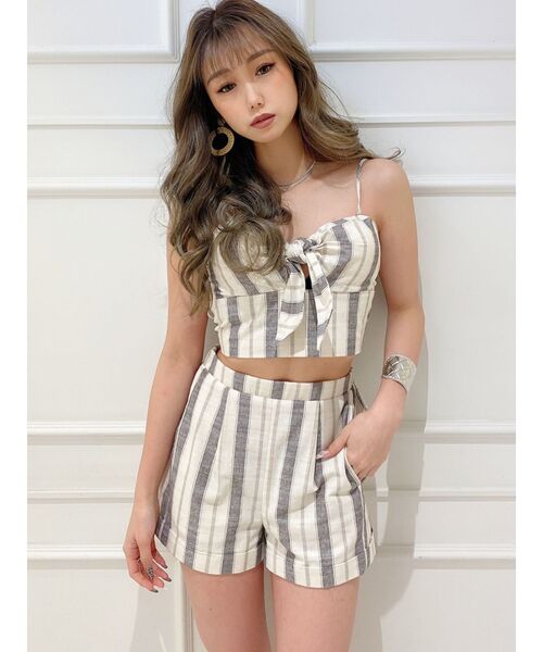 GYDA（ジェイダ）の「【セットアップ着用可】フロントリボン2WAYビスチェ（シャツ/ブラウス・レディース・カーキ/その他1/アイボリー・FREE）」の15枚目の写真