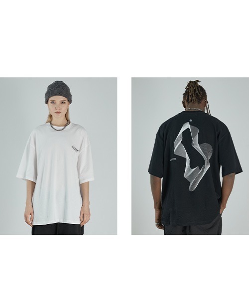 HARSH AND CRUEL（ハーシュアンドクルーエル）の「【Harsh and Cruel】 Graphic Art Print A Top HC21S07（Tシャツ/カットソー・メンズ・ホワイト/ブラック/グレー・M/L/XL）」の14枚目の写真