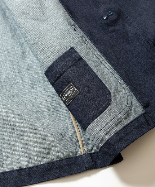 Johnbull（ジョンブル）の「インディゴラペルドジャケット(ID211)（テーラードジャケット・メンズ・ワンウォッシュ・SMALL/MEDIUM/LARGE）」の5枚目の写真