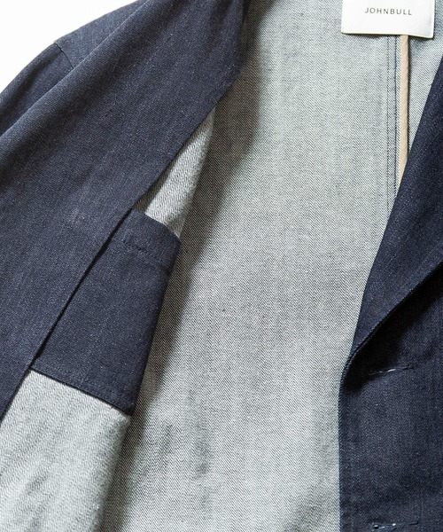 Johnbull（ジョンブル）の「インディゴラペルドジャケット(ID211)（テーラードジャケット・メンズ・ワンウォッシュ・SMALL/MEDIUM/LARGE）」の6枚目の写真