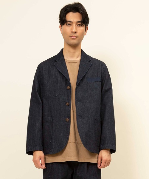 Johnbull（ジョンブル）の「インディゴラペルドジャケット(ID211)（テーラードジャケット・メンズ・ワンウォッシュ・SMALL/MEDIUM/LARGE）」の10枚目の写真