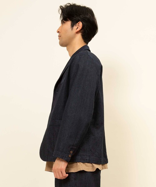 Johnbull（ジョンブル）の「インディゴラペルドジャケット(ID211)（テーラードジャケット・メンズ・ワンウォッシュ・SMALL/MEDIUM/LARGE）」の4枚目の写真