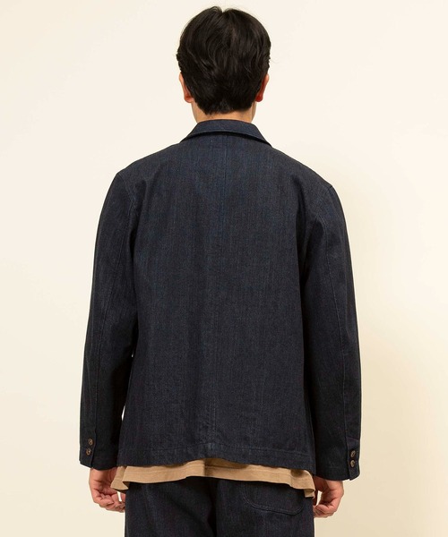 Johnbull（ジョンブル）の「インディゴラペルドジャケット(ID211)（テーラードジャケット・メンズ・ワンウォッシュ・SMALL/MEDIUM/LARGE）」の2枚目の写真