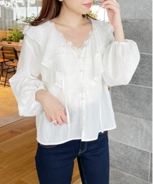 Heather | 3WAYラッフルカラーブラウス　955904(シャツ/ブラウス)