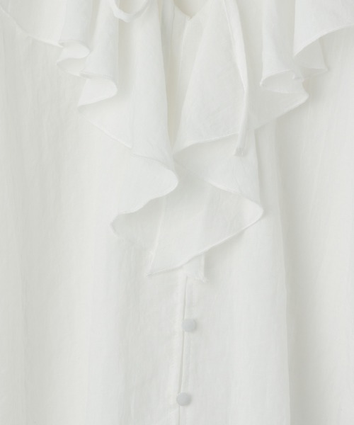 Heather（ヘザー）の「3WAYラッフルカラーブラウス　955904（シャツ/ブラウス・レディース・ホワイト/ブラック/ブルー・FREE）」の4枚目の写真