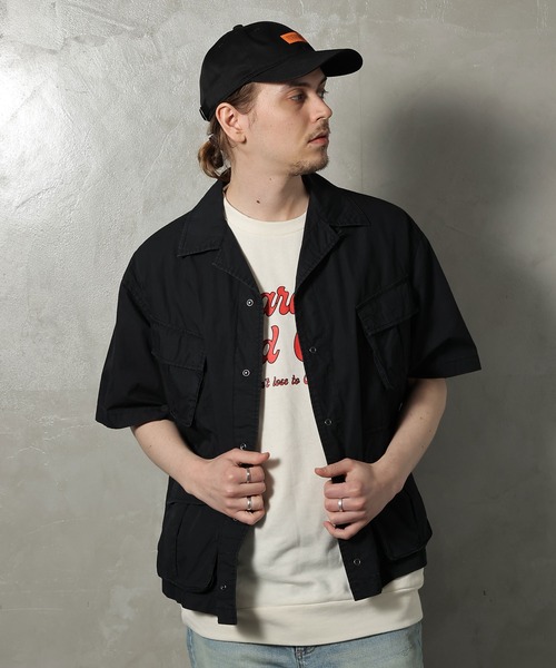 JACKROSE(ジャックローズ)の「JE-タイプライターファティーグシャツ(シャツ/ブラウス・メンズ・ホワイト/ブラック/カーキ・M/L)」の1枚目の写真
