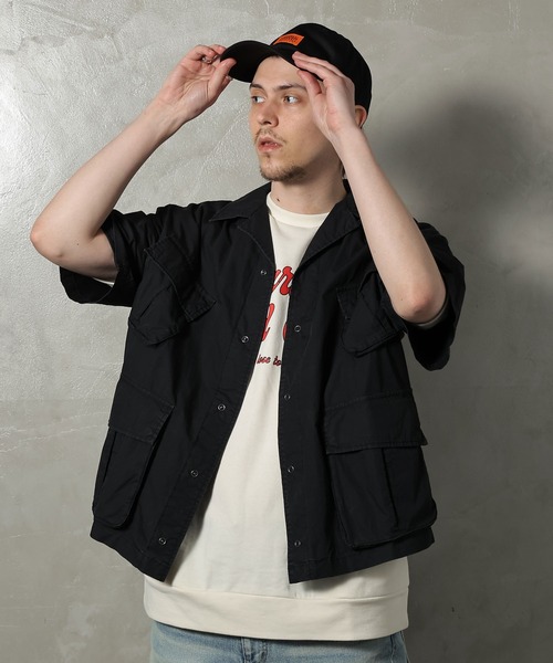 JACKROSE(ジャックローズ)の「JE-タイプライターファティーグシャツ(シャツ/ブラウス・メンズ・ホワイト/ブラック/カーキ・M/L)」の9枚目の写真