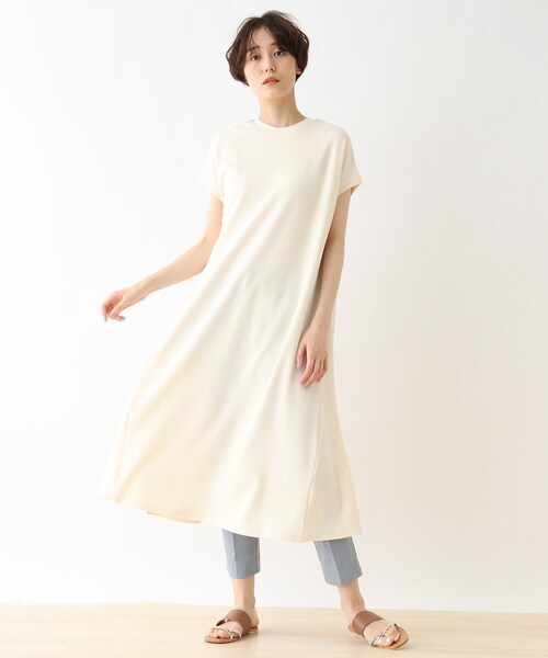 DRESKIP(ドレスキップ)の「◆バックヘンリ-ロングワンピース(ワンピース・レディース・カーキ/アイボリー/グレー系その他・02/03/04)」の1枚目の写真