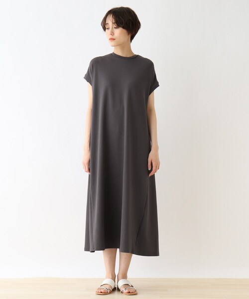 DRESKIP(ドレスキップ)の「◆バックヘンリ-ロングワンピース(ワンピース・レディース・カーキ/アイボリー/グレー系その他・02/03/04)」の4枚目の写真