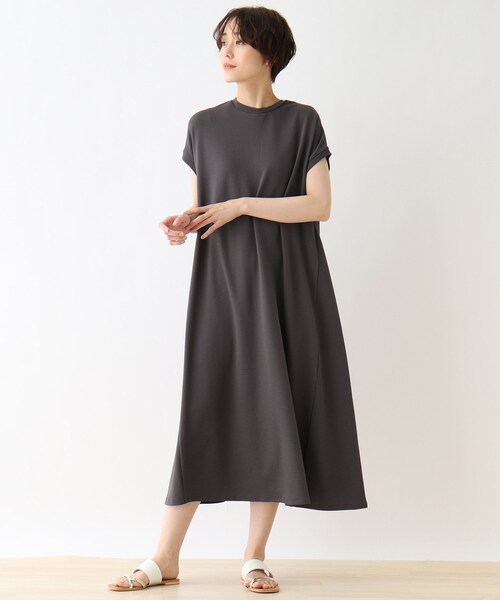 DRESKIP(ドレスキップ)の「◆バックヘンリ-ロングワンピース(ワンピース・レディース・カーキ/アイボリー/グレー系その他・02/03/04)」の6枚目の写真