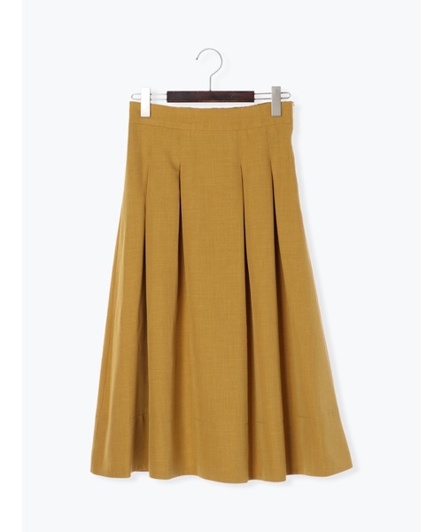 Te chichi（テチチ）の「麻調タックフレアスカート（スカート・レディース・イエロー/カーキ/ネイビー・SMALL/MEDIUM）」の18枚目の写真