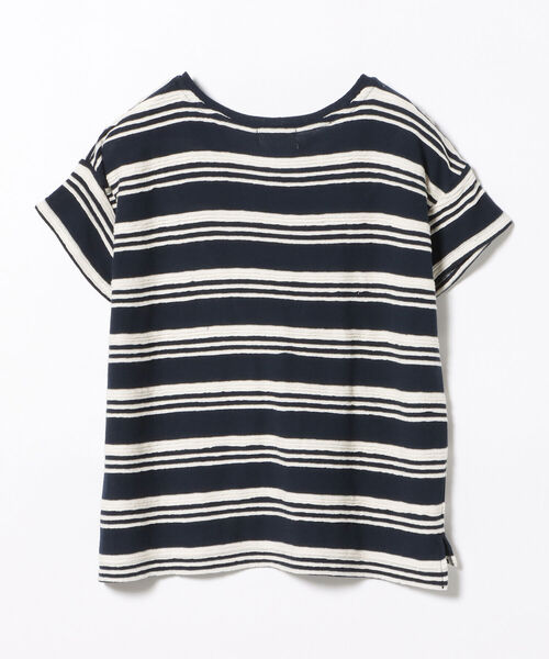BEAMS HEART（ビームスハート）の「BEAMS HEART / ボーダー柄 クルーネック Tシャツ（Tシャツ/カットソー・レディース・ライトグレー/ネイビー/オフホワイト・FREE）」の22枚目の写真