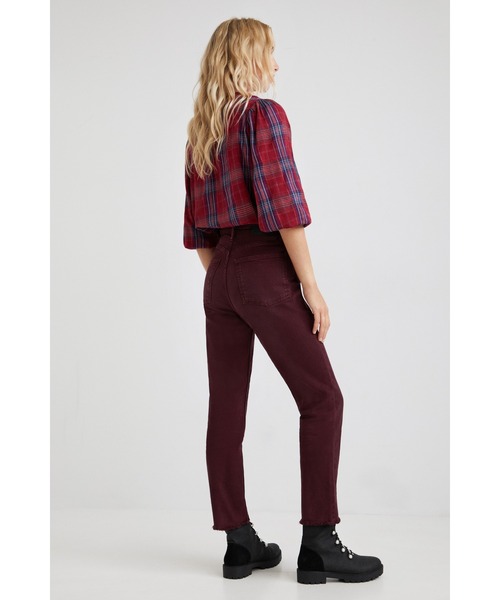 Desigual(デシグアル)の「アンクルストレートパンツ TIBER(デニムパンツ・レディース・ワイン・2L/3L/SS/S/M/L)」の5枚目の写真