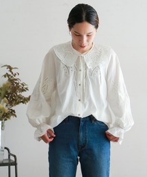 NOMBRE IMPAIR | インドネシア刺繍　付け衿ブラウス(シャツ/ブラウス)