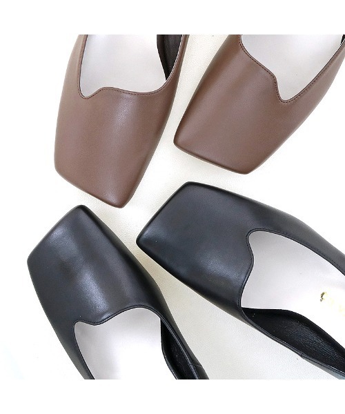 cava cava(サヴァサヴァ)の「オブリークスクエアトゥパンプス -1320401(パンプス・レディース・ブラック/ブラウン/ベージュ・24.5cm/23.5cm/23.0cm/22.5cm/24.0cm)」の22枚目の写真