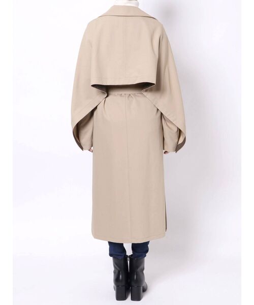 GYDA（ジェイダ）の「【WEB限定】ディープスリットケープトレンチコート（トレンチコート・レディース・ベージュ/ブラウン・FREE）」の16枚目の写真