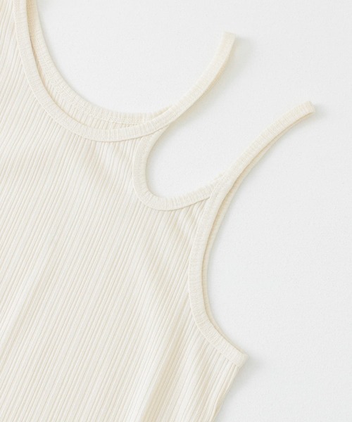 KBF（ケイビーエフ）の「アシメネックタンクトップ（タンクトップ・レディース・オレンジ系その他/アイボリー/チャコールグレー・ONE）」の19枚目の写真