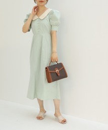 one after another NICE CLAUP | 【Web限定】衿つきチューリップワンピース(ワンピース)