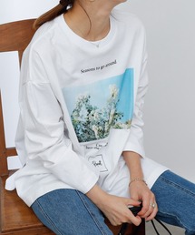 COLONY 2139 | 16/-綿OE天竺プリント長袖Tシャツ/ロンT(Tシャツ/カットソー)