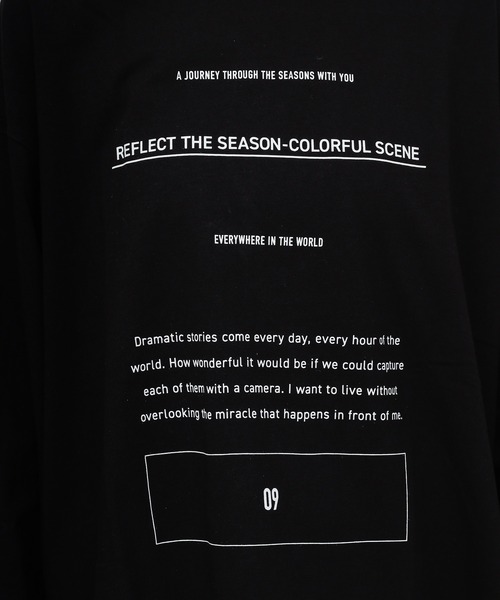 COLONY 2139（コロニートゥーワンスリーナイン）の「16/-綿OE天竺プリント長袖Tシャツ/ロンT（Tシャツ/カットソー・レディース・ホワイト/ブラック/ホワイト系その他/ブラック系その他/ホワイト系その他2/ブラック系その他2・FREE）」の19枚目の写真