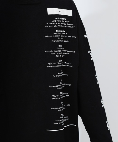 COLONY 2139（コロニートゥーワンスリーナイン）の「16/-綿OE天竺プリント長袖Tシャツ/ロンT（Tシャツ/カットソー・レディース・ホワイト/ブラック/ホワイト系その他/ブラック系その他/ホワイト系その他2/ブラック系その他2・FREE）」の20枚目の写真