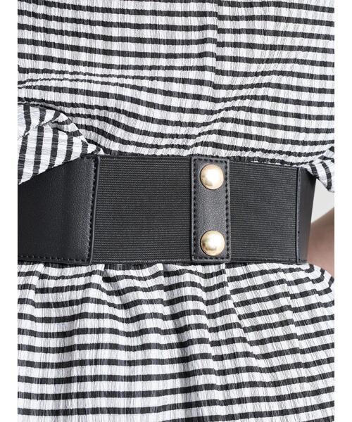 earth music&ecology（アースミュージックアンドエコロジー）の「ダブルバックルワイドベルト ＊（ベルト・レディース・ブラック/アイボリー・FREE）」の12枚目の写真