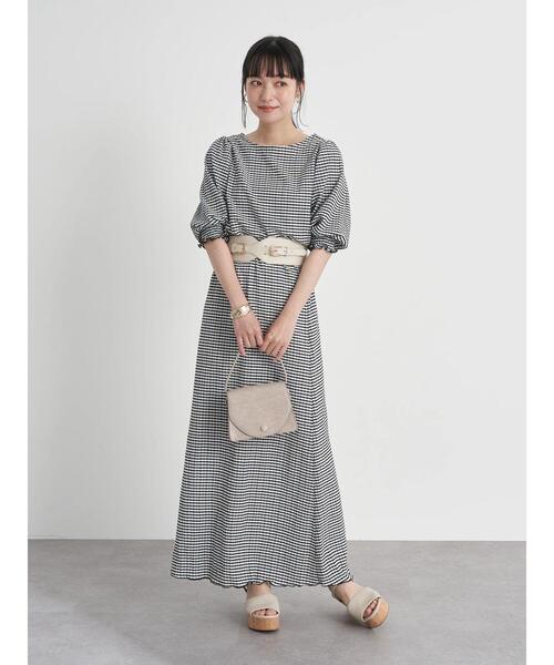 earth music&ecology（アースミュージックアンドエコロジー）の「ダブルバックルワイドベルト ＊（ベルト・レディース・ブラック/アイボリー・FREE）」の11枚目の写真