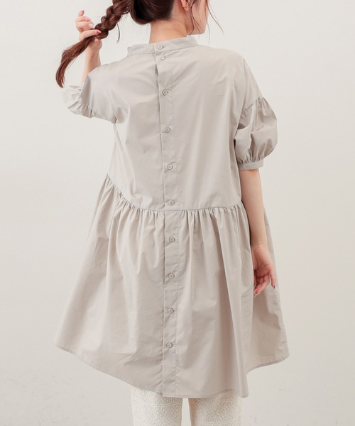 PUAL CE CIN（ピュアルセシン）の「【Du noir・WEB限定】タイプライターワンピース（チュニック・レディース・ブラック/グレイッシュベージュ/ブルー・FREE）」の6枚目の写真