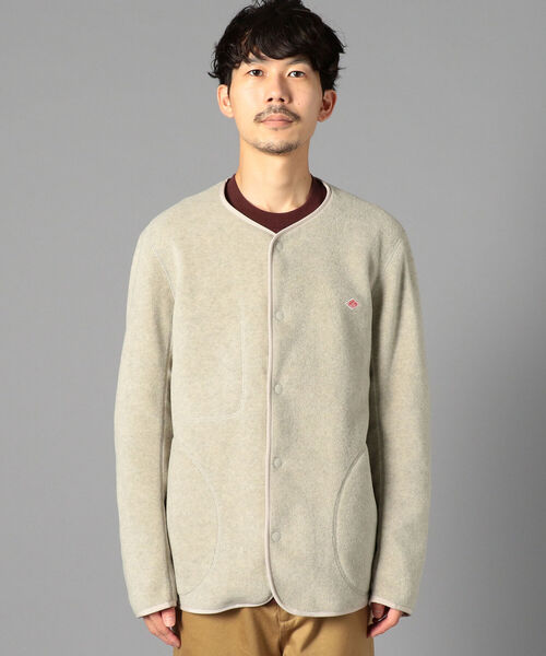 DANTON(ダントン)の「【DANTON/ダントン】フリースカーディガン FLEECE COLLARLESS JACKET #JD-8939(ブルゾン・メンズ・ブラック/キナリ/ベージュ・44/40/38/42)」の11枚目の写真