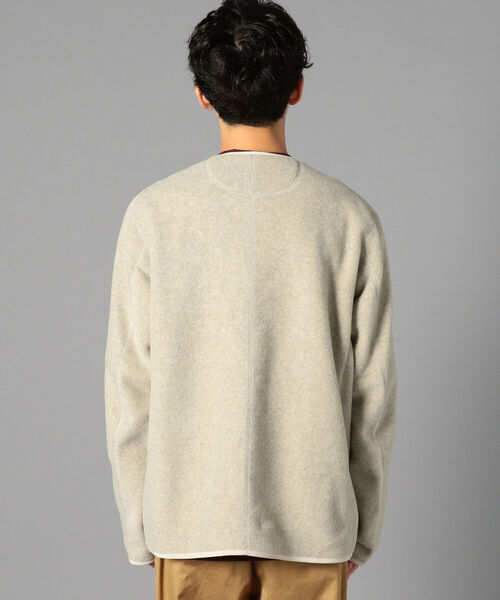 DANTON(ダントン)の「【DANTON/ダントン】フリースカーディガン FLEECE COLLARLESS JACKET #JD-8939(ブルゾン・メンズ・ブラック/キナリ/ベージュ・44/40/38/42)」の9枚目の写真