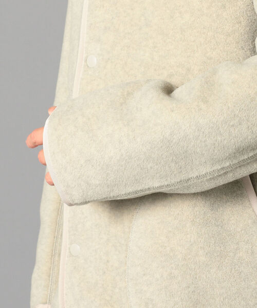 DANTON(ダントン)の「【DANTON/ダントン】フリースカーディガン FLEECE COLLARLESS JACKET #JD-8939(ブルゾン・メンズ・ブラック/キナリ/ベージュ・44/40/38/42)」の8枚目の写真