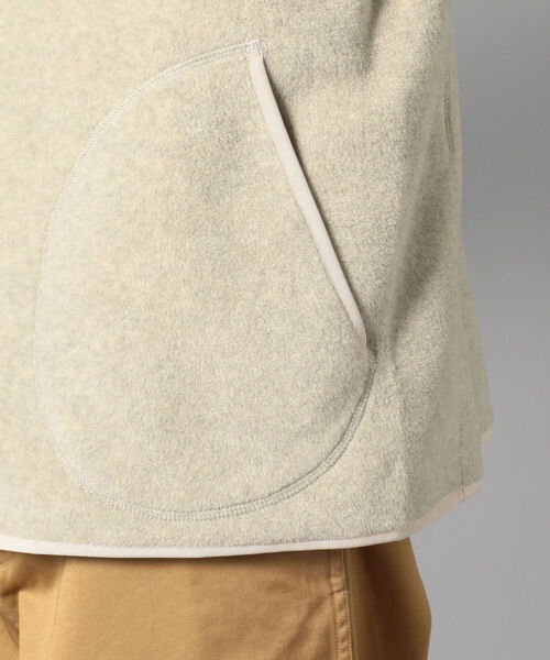 DANTON(ダントン)の「【DANTON/ダントン】フリースカーディガン FLEECE COLLARLESS JACKET #JD-8939(ブルゾン・メンズ・ブラック/キナリ/ベージュ・44/40/38/42)」の6枚目の写真