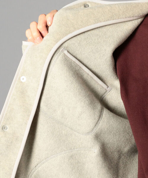 DANTON(ダントン)の「【DANTON/ダントン】フリースカーディガン FLEECE COLLARLESS JACKET #JD-8939(ブルゾン・メンズ・ブラック/キナリ/ベージュ・44/40/38/42)」の10枚目の写真