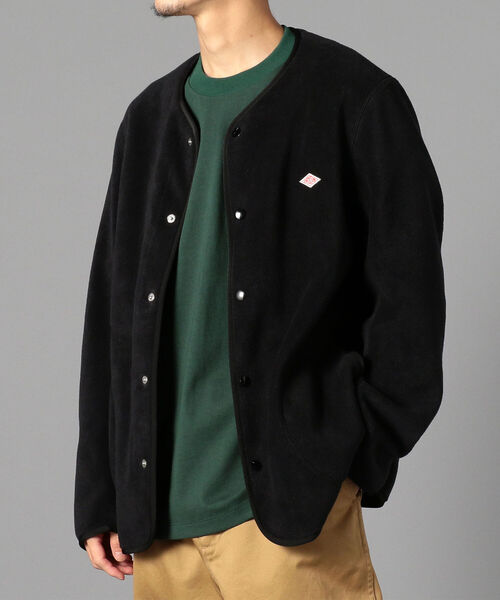 DANTON(ダントン)の「【DANTON/ダントン】フリースカーディガン FLEECE COLLARLESS JACKET #JD-8939(ブルゾン・メンズ・ブラック/キナリ/ベージュ・44/40/38/42)」の15枚目の写真