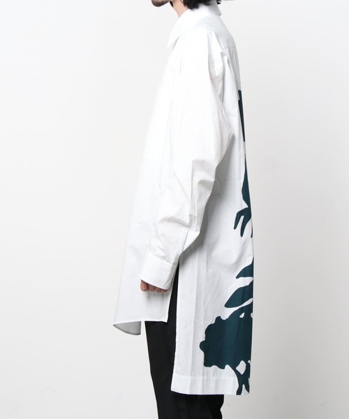 CRAIG GREEN（クレイググリーン）の「【CRAIG GREEN】 LONG FLOWER SHIRT（シャツ/ブラウス・メンズ・ネイビー/オリーブ・MEDIUM）」の3枚目の写真