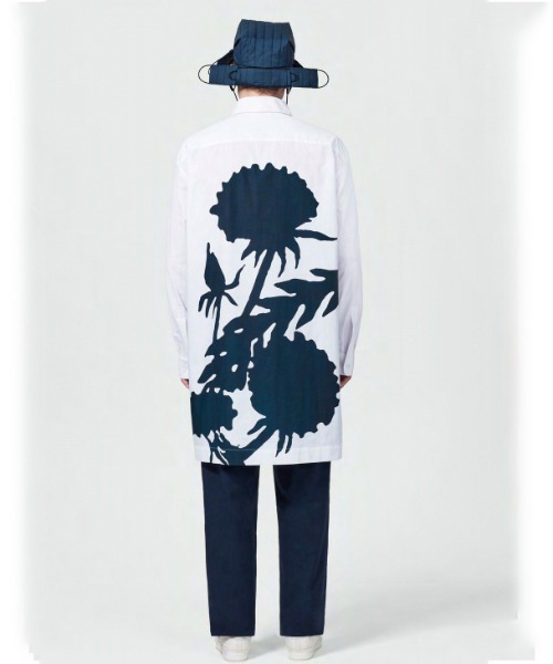 CRAIG GREEN（クレイググリーン）の「【CRAIG GREEN】 LONG FLOWER SHIRT（シャツ/ブラウス・メンズ・ネイビー/オリーブ・MEDIUM）」の4枚目の写真