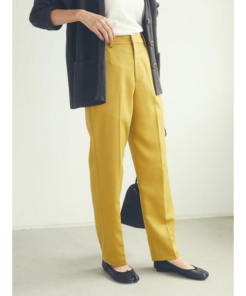 CRAFT STANDARD BOUTIQUE（クラフトスタンダードブティック）の「センタープレスサブリナパンツ　＊◇（スラックス・レディース・ブラック/マスタード・M/L）」の17枚目の写真