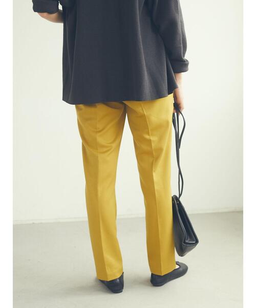 CRAFT STANDARD BOUTIQUE（クラフトスタンダードブティック）の「センタープレスサブリナパンツ　＊◇（スラックス・レディース・ブラック/マスタード・M/L）」の19枚目の写真