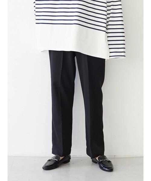 CRAFT STANDARD BOUTIQUE（クラフトスタンダードブティック）の「センタープレスサブリナパンツ　＊◇（スラックス・レディース・ブラック/マスタード・M/L）」の20枚目の写真