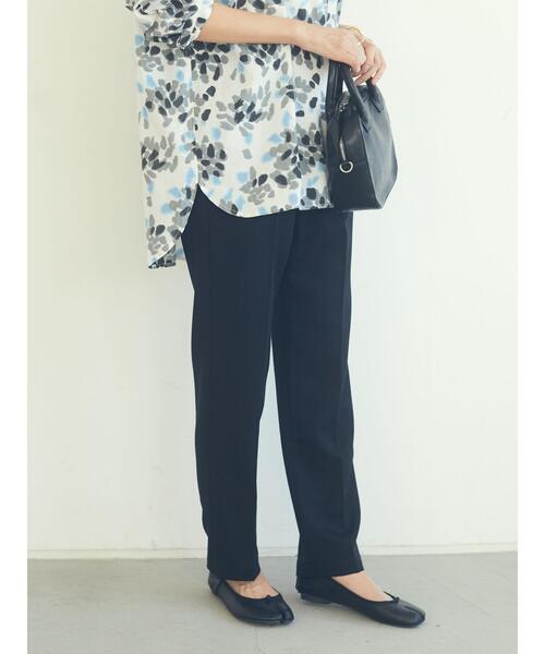 CRAFT STANDARD BOUTIQUE（クラフトスタンダードブティック）の「センタープレスサブリナパンツ　＊◇（スラックス・レディース・ブラック/マスタード・M/L）」の21枚目の写真