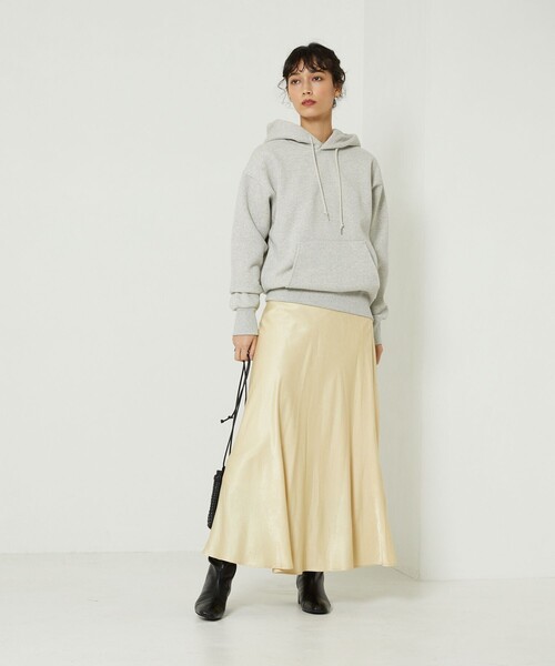 FREAK'S STORE（フリークスストア）の「サテンフレアスカート（スカート・レディース・サックスブルー/レモンイエロー/ブラック・ﾌﾘ-）」の7枚目の写真