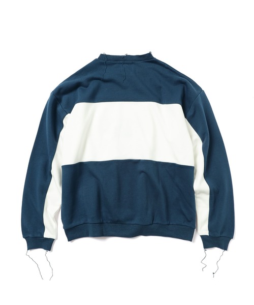 SINK kotohayokozawa（シンク コトハヨコザワ）の「BLOCK COLOR  LOGO SWEAT（スウェット・レディース・ベージュ/ネイビー/グレー・M/L）」の5枚目の写真