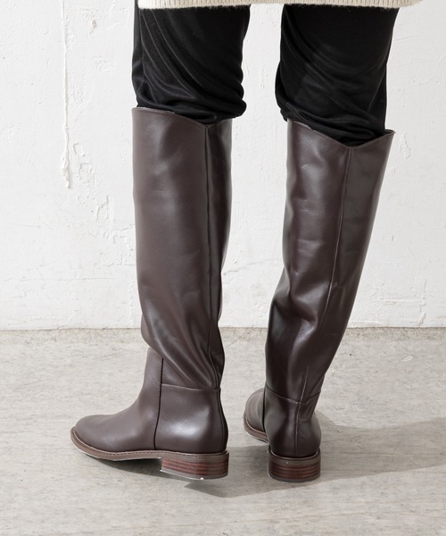 SHENERY（シーナリー）の「カウレザーロングブーツ（ブーツ・レディース・ブラック/ダークブラウン・38/36/37）」の11枚目の写真