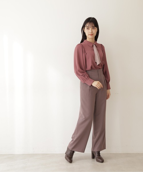 JILL by JILL STUART（ジルバイジルスチュアート）の「◇スカーフ付ブラウス（シャツ/ブラウス・レディース・ピンク/ブラック/ホワイト・FREE）」の14枚目の写真