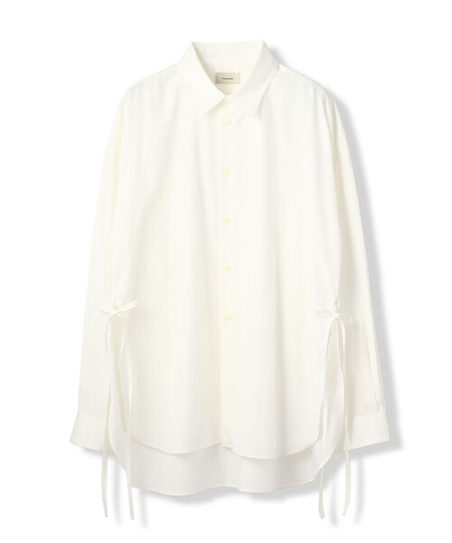 Toironier（トワロニエ）の「Toironier/トワロニエ/ブロードルーズシャツ(レギュラーフィット)（シャツ/ブラウス・メンズ・ホワイト/ネイビー/シルバー/サックスブルー/ブラック・0）」の2枚目の写真